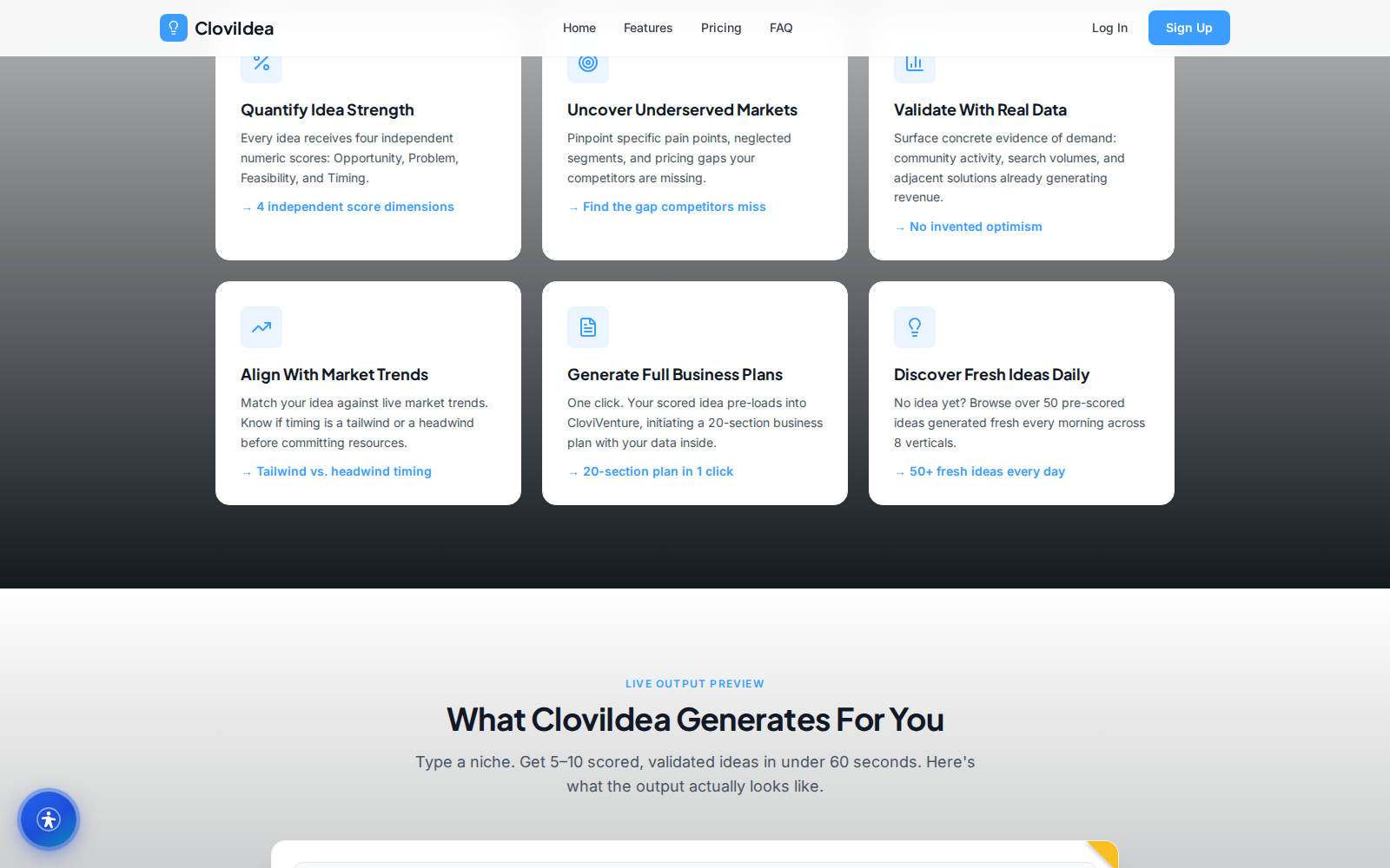 CloviIdea output