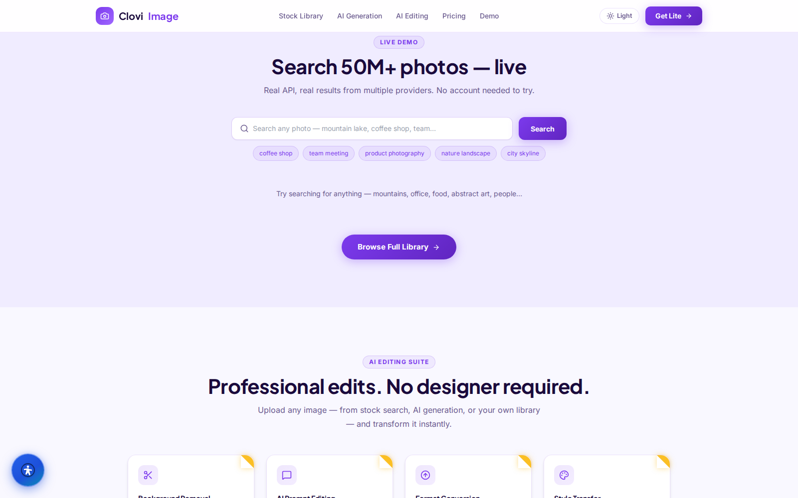 cloviimage screenshot