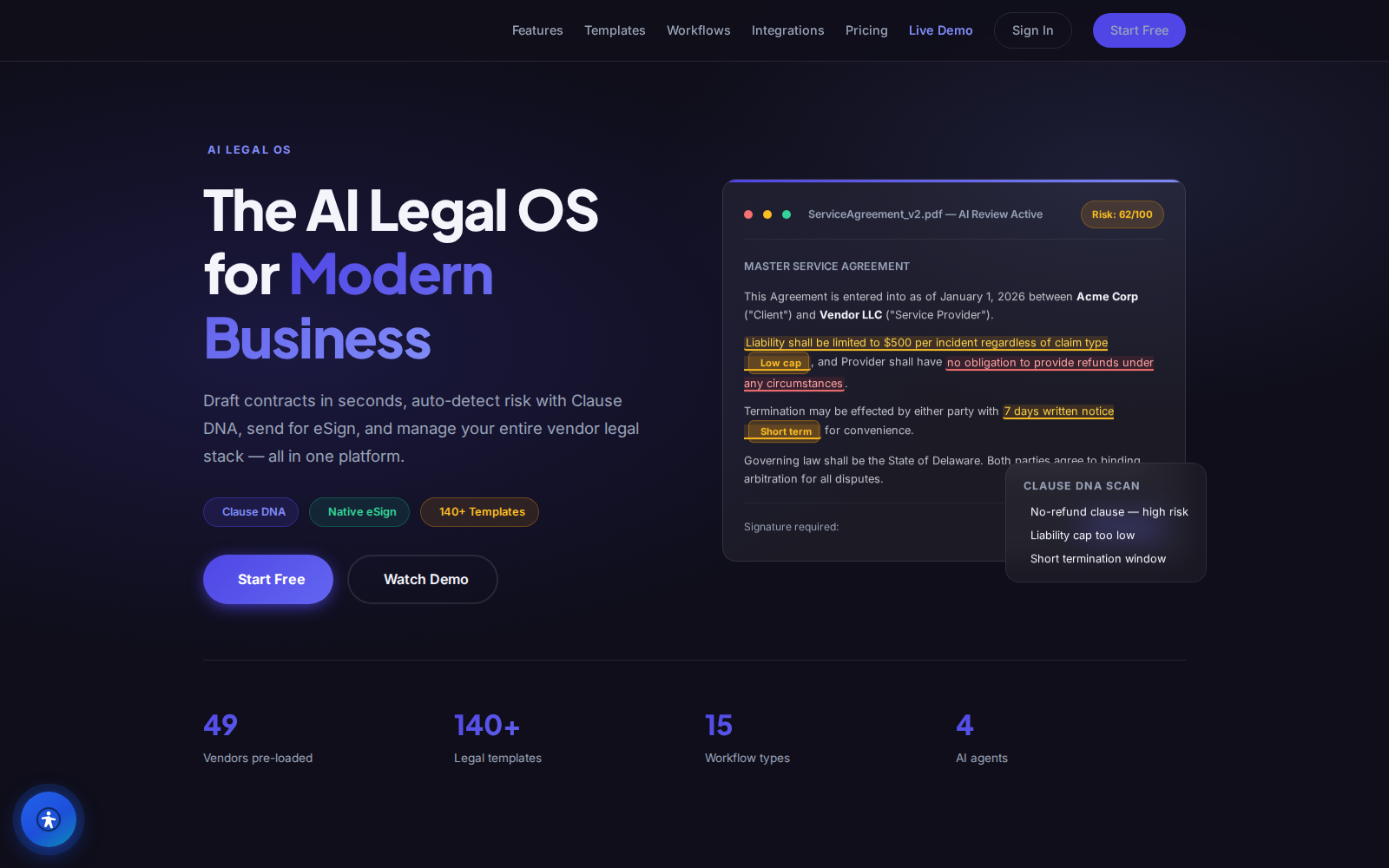 clovilegal screenshot