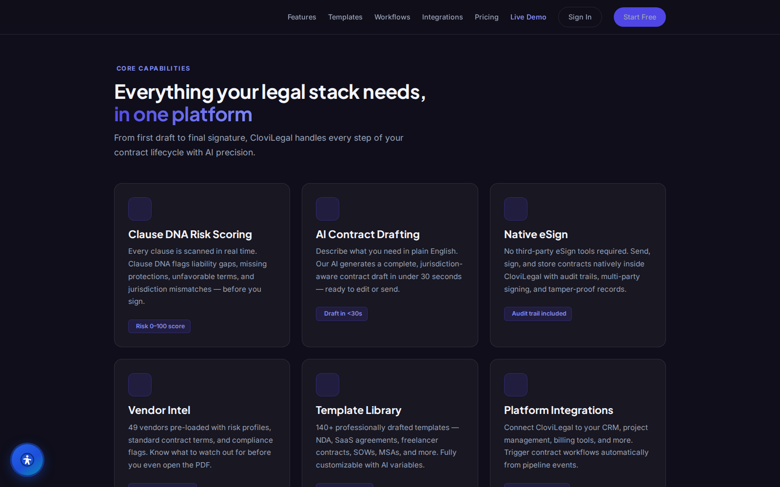 clovilegal screenshot