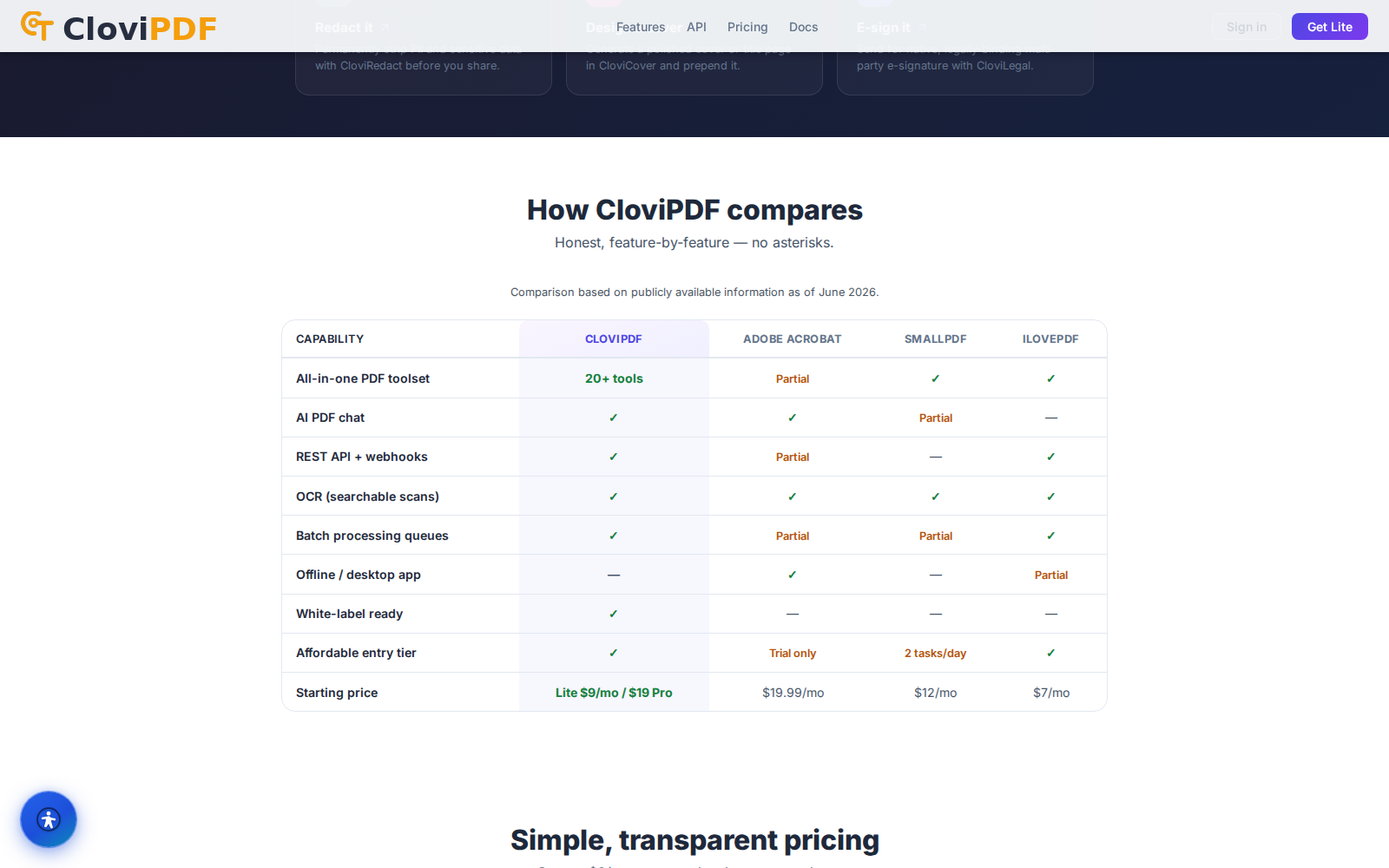 clovipdf screenshot