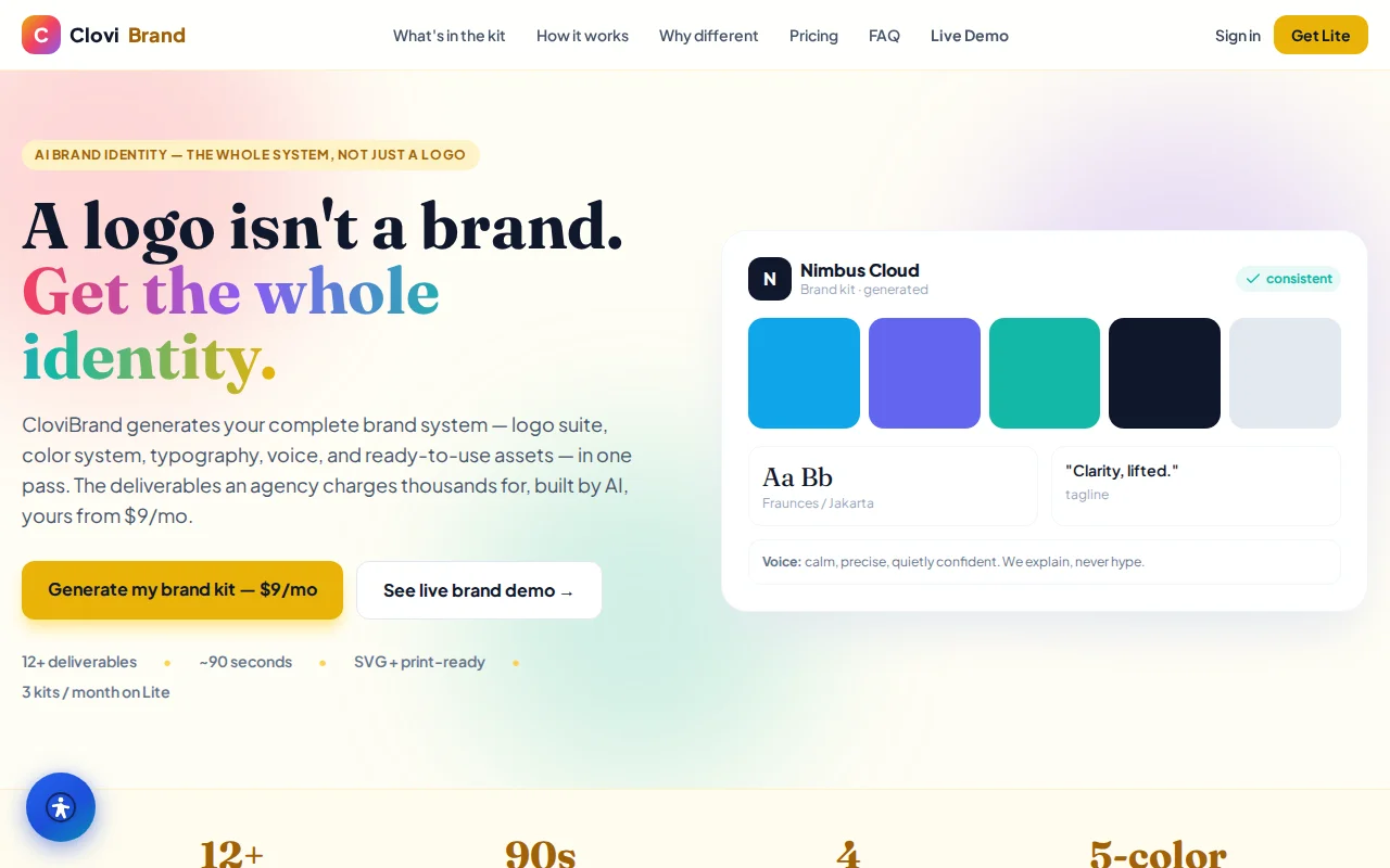 CloviBrand preview